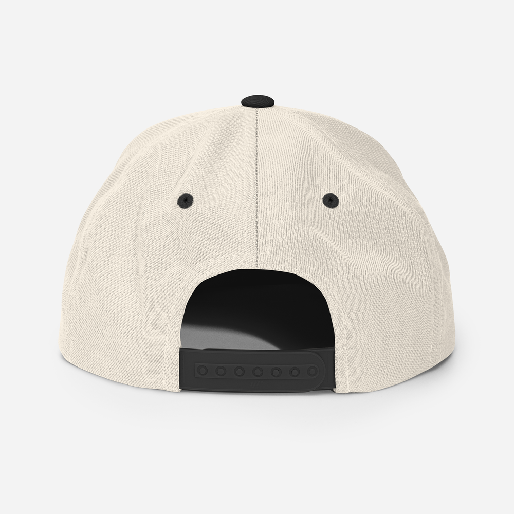 World Map (Embroidered) // Snapback Cap
